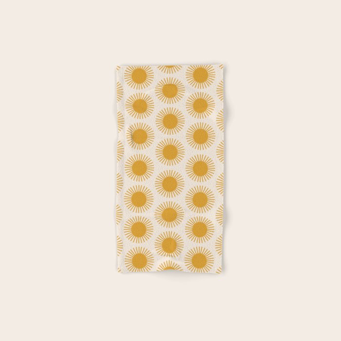 Boho Summer Sun Pattern I Golden Towels Gallery Image 1