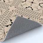 Lost Desert Tile - Black & Camel Rug Gallery Image 4