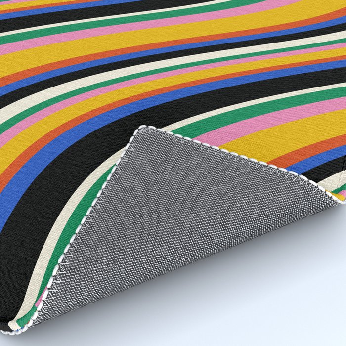 Wavy Stripes XIII - Bold Retro Rug Gallery Image 4
