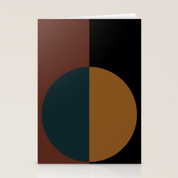 Color Block Abstract XI Stationery Card Gallery Image 2