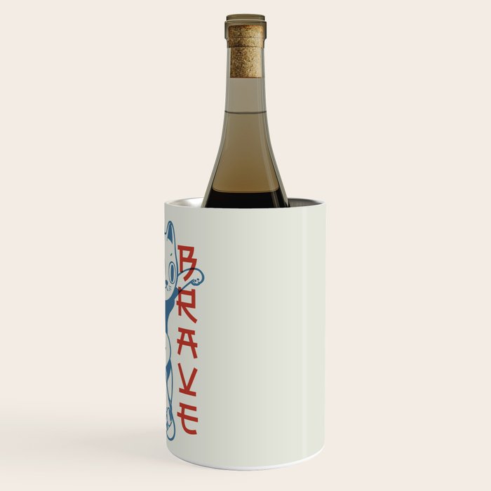 Brave Skater Cat Wine Chiller Gallery Image 3