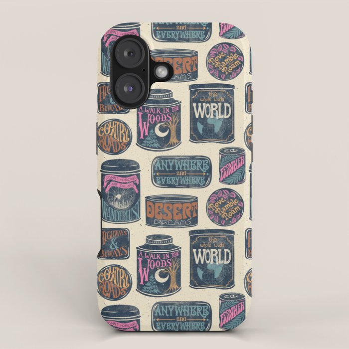 Vagabondâs Cupboard - midnight, cream, and more iPhone Case Gallery Image 1