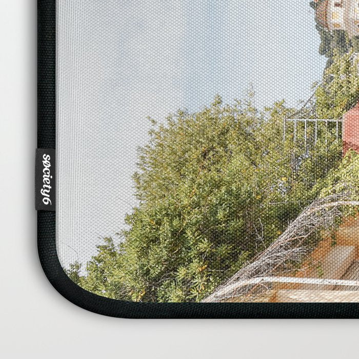 Pastel Color Street In Villefranche Sur Mer, France Photo | Summer Travel Photography Art Print | Colorful Houses In Europe Laptop Sleeve Gallery Image 3