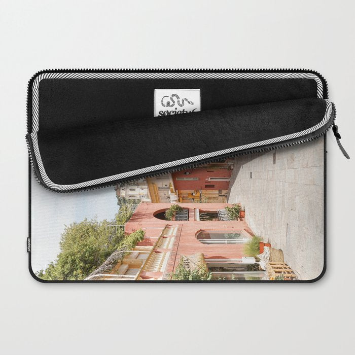 Pastel Color Street In Villefranche Sur Mer, France Photo | Summer Travel Photography Art Print | Colorful Houses In Europe Laptop Sleeve Gallery Image 2