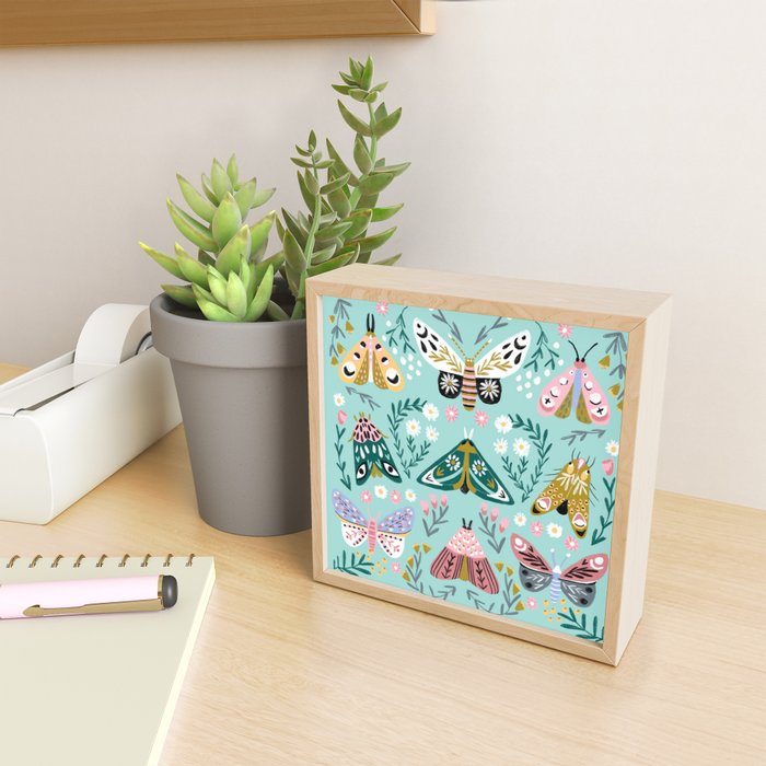 Butterfly Garden No. 3 - butterfly illustration Mini Art Print Gallery Image 2