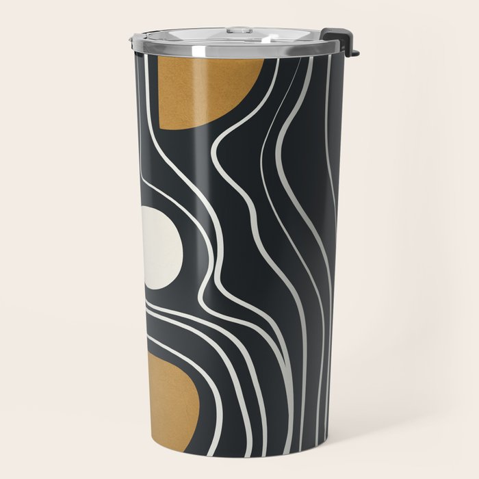 Minimal Abstract Form 3 Travel Mug Gallery Image 2