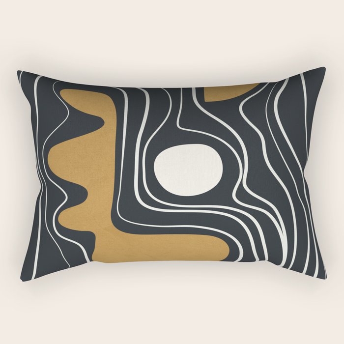 Minimal Abstract Form 3 Rectangular Pillow Gallery Image 1