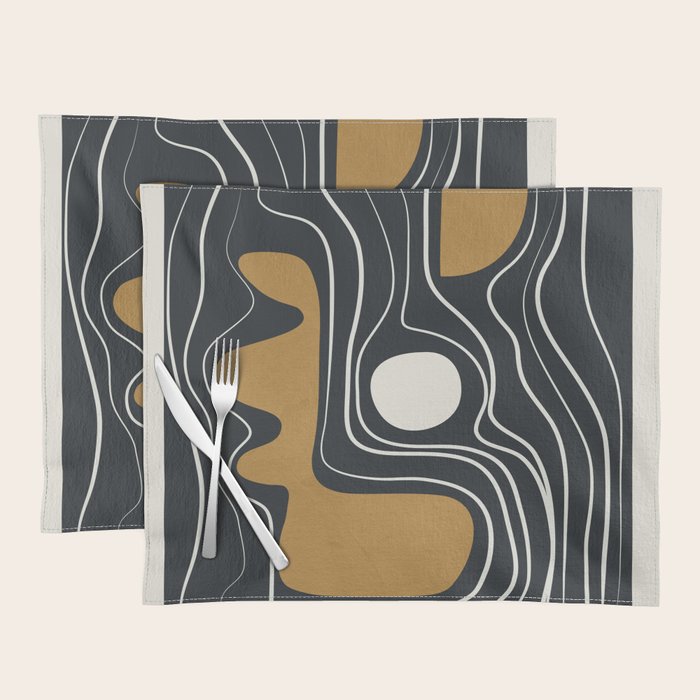 Minimal Abstract Form 3 Placemat Gallery Image 1