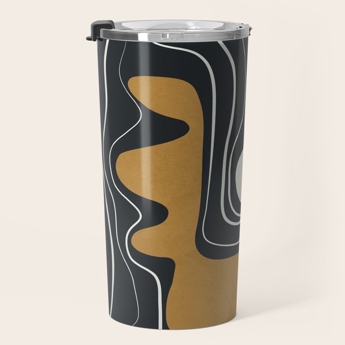 Minimal Abstract Form 3 Travel Mug Gallery Image 3