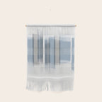 Blue and Grey Retro Style Geometric Abstract - Codex Wall Hanging Gallery Image 1