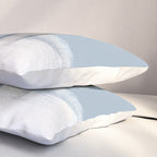 Blue and Grey Retro Style Geometric Abstract - Codex Pillow Sham Gallery Image 3