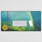 Over Rainbows Desk Mat Gallery Image 1