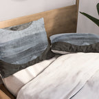 Circles Black and White Geometric Mid-Century Modern Abstract Pillow Sham Gallery Image 2