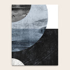 Circles Black and White Geometric Mid-Century Modern Abstract Notebook Gallery Image 4