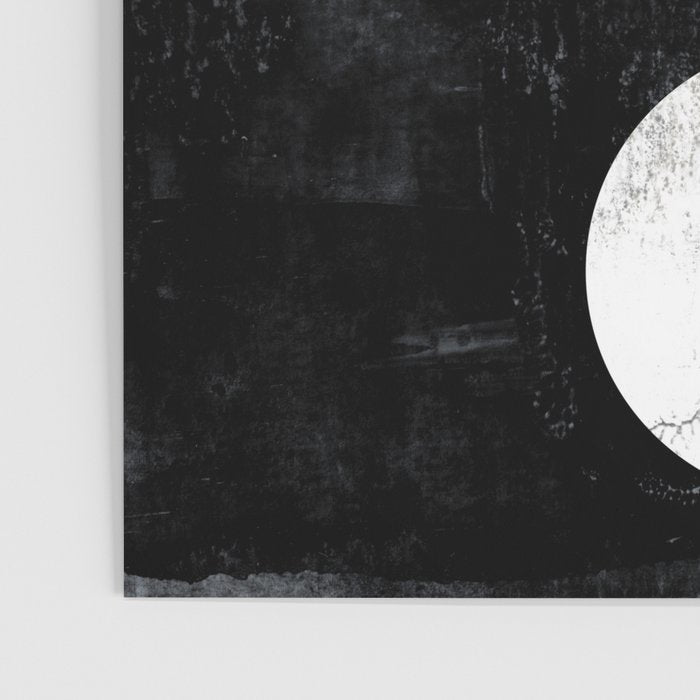 Circles Black and White Geometric Mid-Century Modern Abstract Poster Gallery Image 3