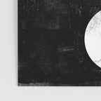 Circles Black and White Geometric Mid-Century Modern Abstract Poster Gallery Image 3