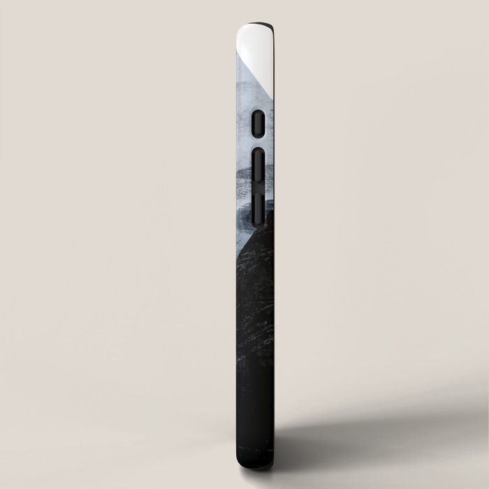 Circles Black and White Geometric Mid-Century Modern Abstract iPhone Case Gallery Image 2