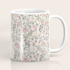 Vintage Bohemian Floral in Pink Coffee Mug Gallery Image 1