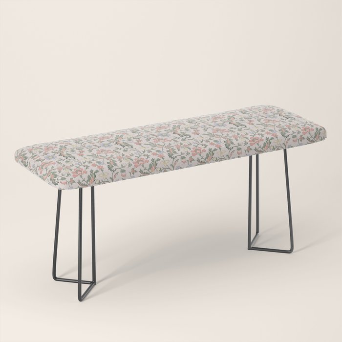 Vintage Bohemian Floral in Pink Bench Gallery Image 1
