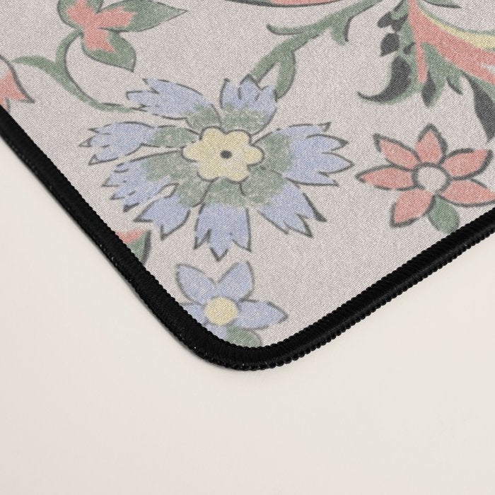 Vintage Bohemian Floral in Pink Desk Mat Gallery Image 4