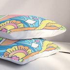 Paradise Visions | Tropical Neon Ocean Escape Pillow Sham Gallery Image 3