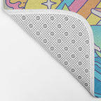 Paradise Visions | Tropical Neon Ocean Escape Bath Mat Gallery Image 2
