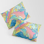Paradise Visions | Tropical Neon Ocean Escape Pillow Sham Gallery Image 3