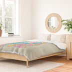 Paradise Visions | Tropical Neon Ocean Escape Duvet Cover Gallery Image 2