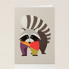 Raccoon Stationery Card Gallery Image 2