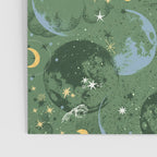 Greenish starry lunar sky Poster Gallery Image 3