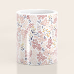 Minimal Blooming Flowers - Blush Pink, Yellow, Blue Coffee Mug Gallery Image 4