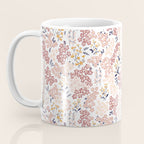 Minimal Blooming Flowers - Blush Pink, Yellow, Blue Coffee Mug Gallery Image 3