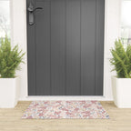 Minimal Blooming Flowers - Blush Pink, Yellow, Blue Welcome Mat Gallery Image 3