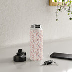 Minimal Blooming Flowers - Blush Pink, Yellow, Blue Water Bottle Gallery Image 4