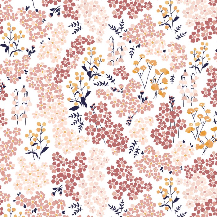 Minimal Blooming Flowers - Blush Pink, Yellow, Blue Coffee Mug Gallery Image 2