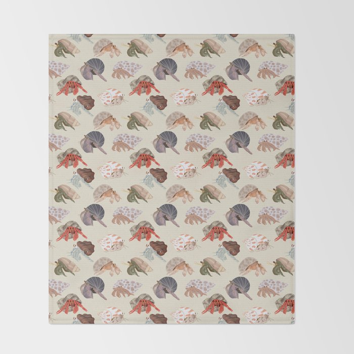 Hermit Crabs Throw Blanket Gallery Image 2
