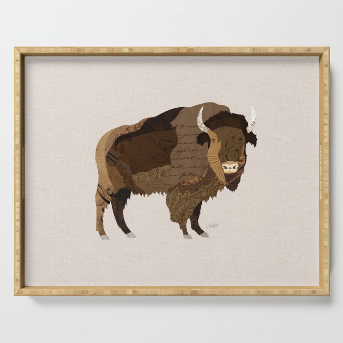Buffalo Collage Serving Tray Gallery Image 1