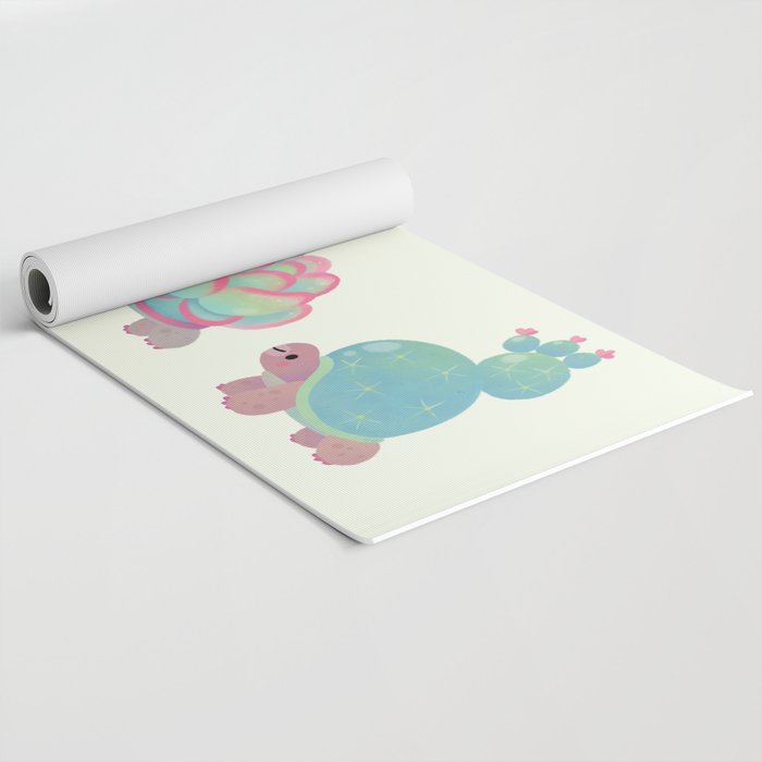 Cactus tortoise Yoga Mat Gallery Image 2