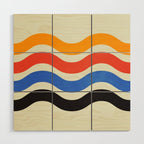 Bauhaus Waves Wood Wall Art Gallery Image 1