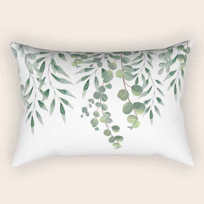 Eucalyptus Leaves  Rectangular Pillow Gallery Image 2