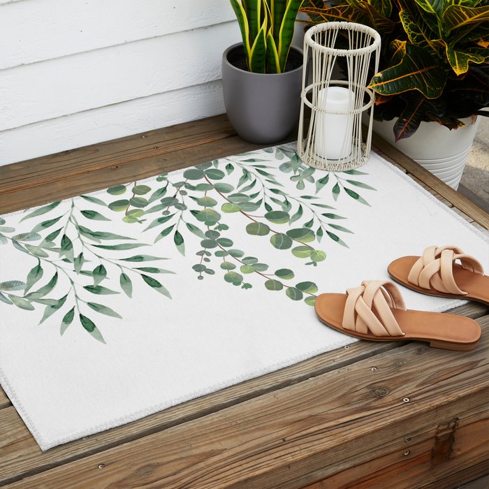 Eucalyptus Leaves  Outdoor Rug Gallery Image 2
