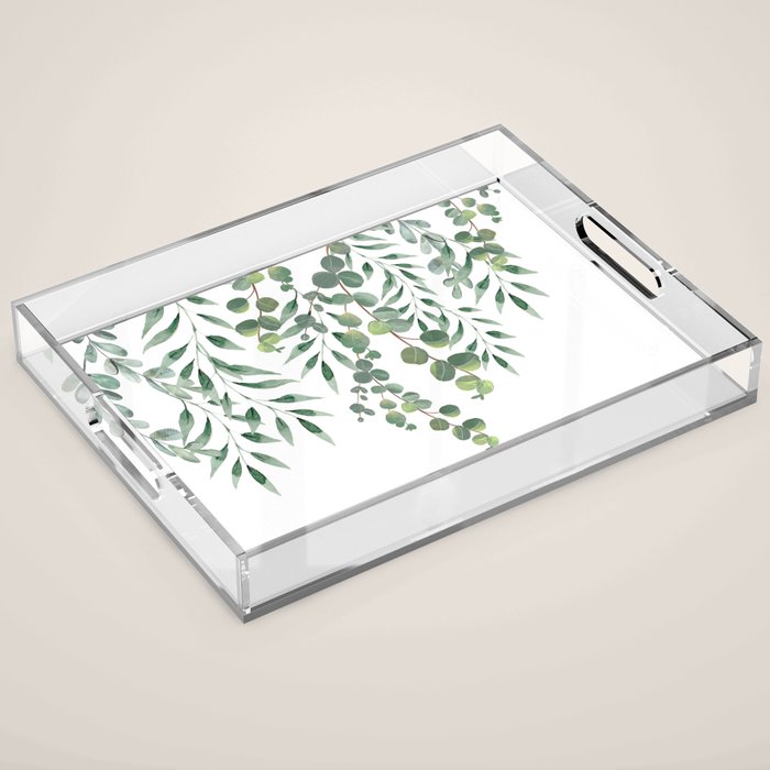Eucalyptus Leaves  Acrylic Tray Gallery Image 1