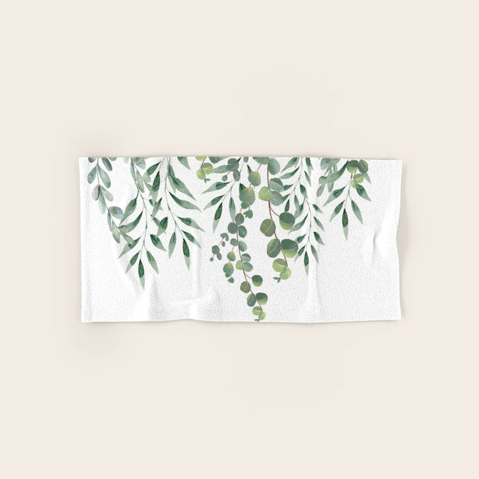 Eucalyptus Leaves  Bath Towel Gallery Image 1