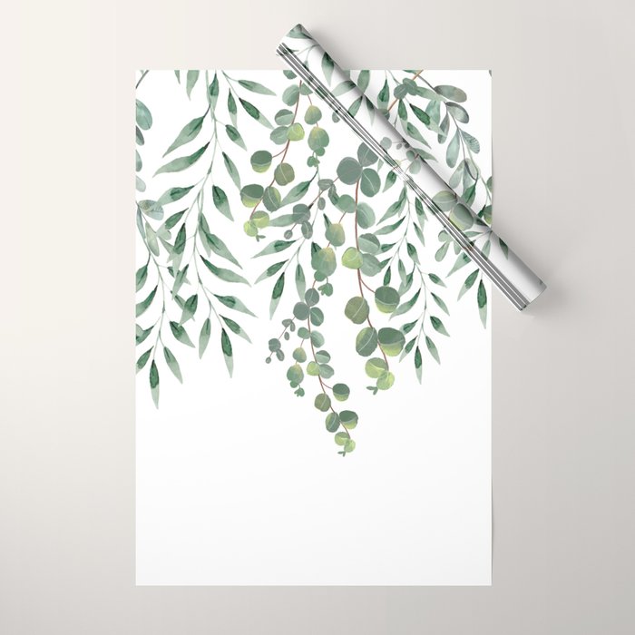 Eucalyptus Leaves  Wrapping Paper Gallery Image 1