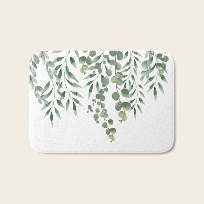 Eucalyptus Leaves  Bath Mat Gallery Image 1
