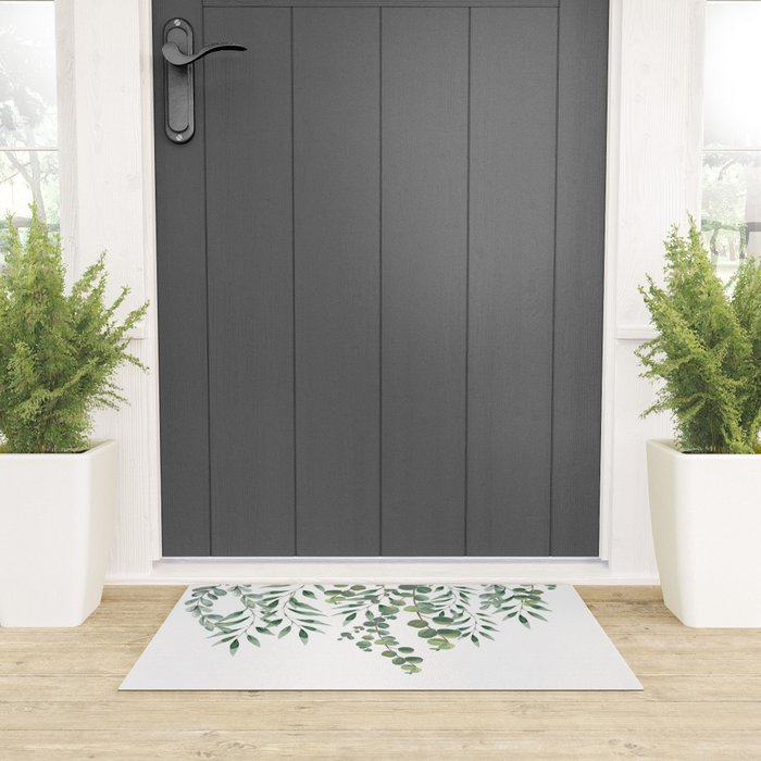 Eucalyptus Leaves  Welcome Mat Gallery Image 3