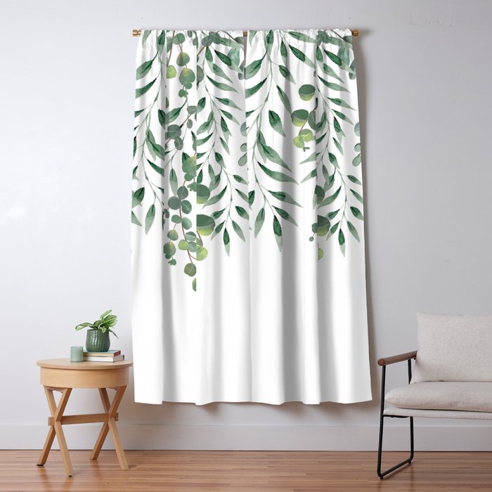 Eucalyptus Leaves  Window Curtain Gallery Image 1