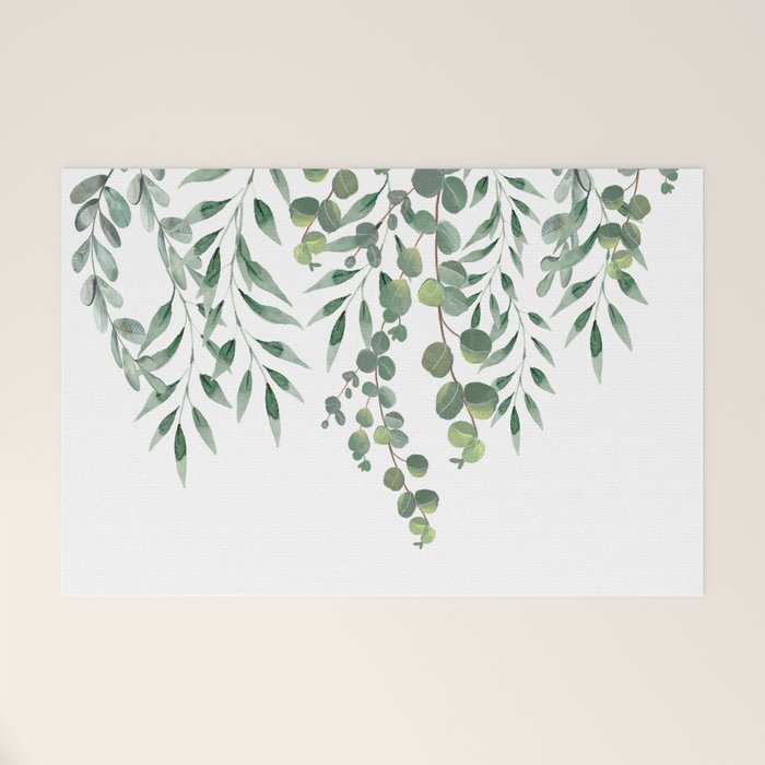 Eucalyptus Leaves  Welcome Mat Gallery Image 1