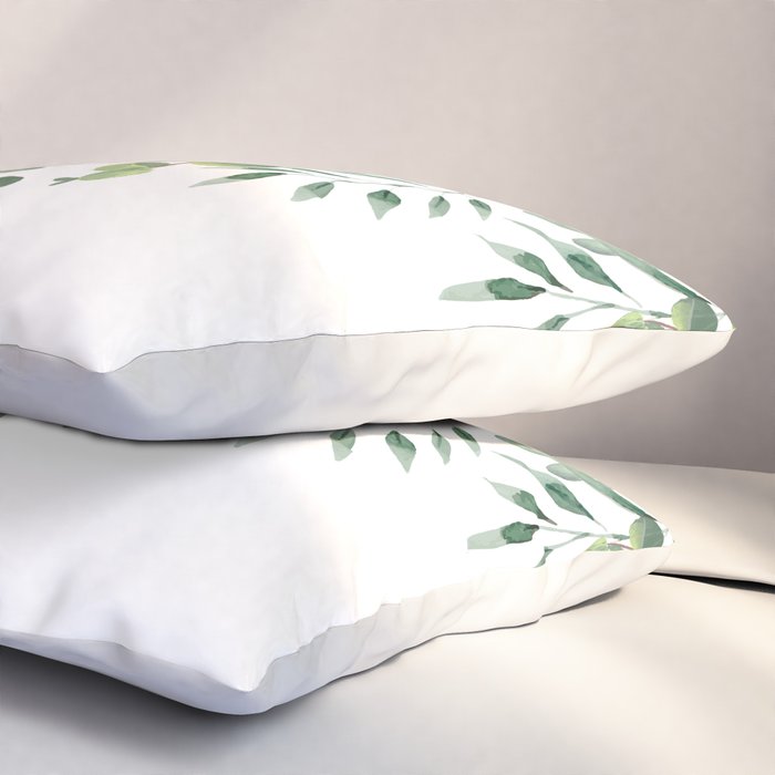 Eucalyptus Leaves  Pillow Sham Gallery Image 3