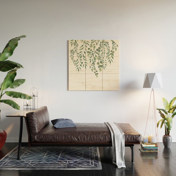 Eucalyptus Leaves  Wood Wall Art Gallery Image 2